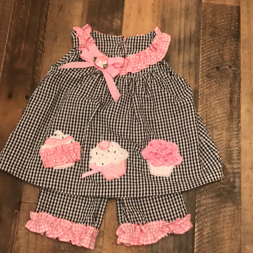 Rare Editions Cupcake Capri Set 9M